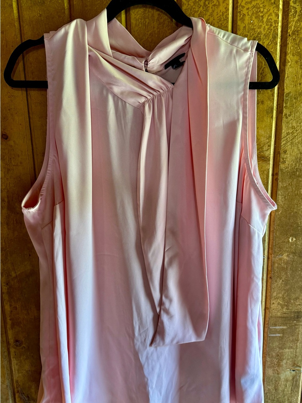 Torrid Light Pink Tie-Neck Blouse